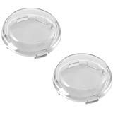 Product Cover Chris Products DHD5S Deuce-Style Replacement CLEAR Turn Signal Lens For Harley-Davidson 2-Pack