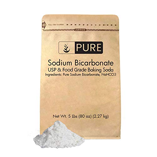 Product Cover Sodium Bicarbonate (Baking Soda) (5 lb.) by Pure Organic Ingredients, Eco-Friendly Packaging, Highest Purity, Food & USP Grade