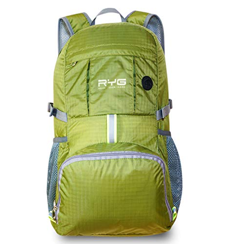 Product Cover Raise Your Game RYG Venture Day Pack Lightweight Packable Travel Hiking Water-Resistant Stowaway Foldable Storage, Beach, Pool, Camping Hydration Ready for Women and Men Ultralight Backpack (Olive)