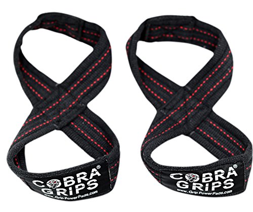 Product Cover Grip Power Pads Fitness Figure 8 Straps Deadlift Lifting Straps (70 cm Up to 8.0