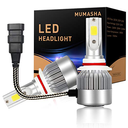 Product Cover LED Headlight Bulbs Headlight bulb 9006 All-in-One Conversion Kit Led headlights 9006Hb4 with COB Chips 9005 Hb3 H1 H4 H7 H11 8000 Lm 6500K Cool White Beam Bulbs IP68 Waterproof