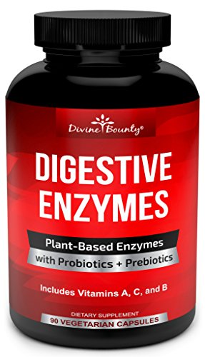 Product Cover Digestive Enzymes with Probiotics & Prebiotics - Digestive Enzyme Supplements w Lipase, Amylase, Bromelain for Digestion, Bloating, Gas, and IBS for Men and Women - 90 Vegetarian Capsules