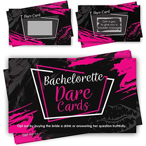 Product Cover Bachelorette Party Scratch Off Dare Cards Games - 36 Funny & Naughty Dares Cards as Ultimate Bachelorette Party Supplies & Decorations