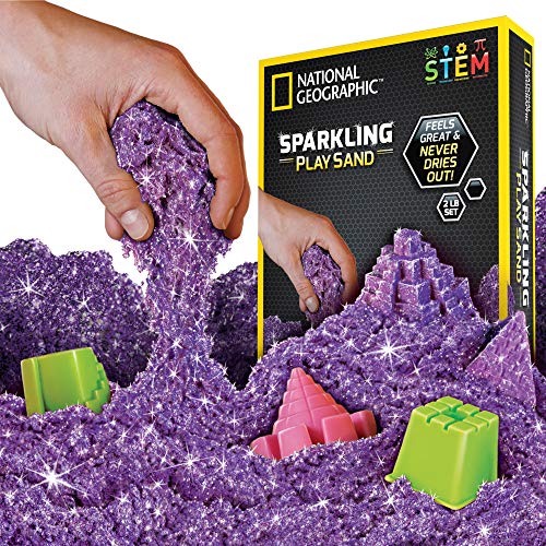 Product Cover National Geographic 2lb Sensory Play Sand, Sparkling Purple, 2 Pound