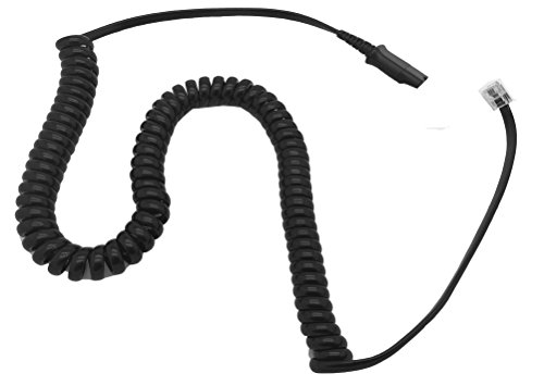 Product Cover AvimaBasics Amplifier Coil Cord to QD Modular Plug | Stretchable, Durable, Quick Connect & Disconnect Grips & Ergonomic Cable | for H-Series Headsets, Cisco 7900 Series Phones - 26716-01