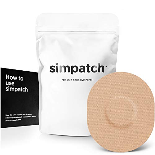 Product Cover SIMPATCH Universal Adhesive Patch (25-Pack) - Waterproof Adhesive, CGM Patches (Beige)