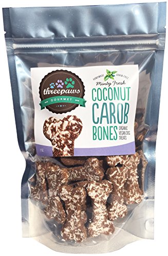 Product Cover Minty Fresh Coconut Carob Bones Gourmet Organic and Vegan Dog Treats - Gluten Free, Grain Free...