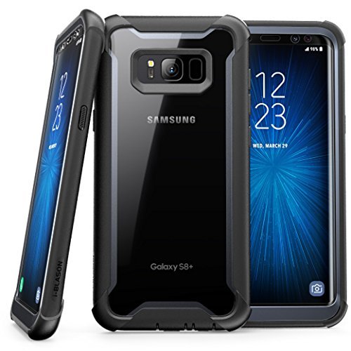 Product Cover i-Blason Ares Designed for Galaxy S8 Case, Full-body Rugged Clear Bumper Case With Built-in Screen Protector for Samsung Galaxy S8 2017 Release (Black)