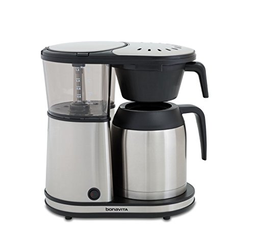 Product Cover Bonavita Connoisseur 8-Cup One-Touch Coffee Maker Featuring Hanging Filter Basket and Thermal Carafe, BV1901TS