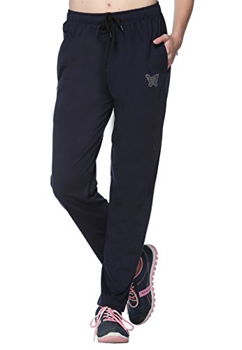 Product Cover CUPID Comfortable Plain Navy Blue Cotton Track Pants for Women/Girls (M to 5 XL Sizes)