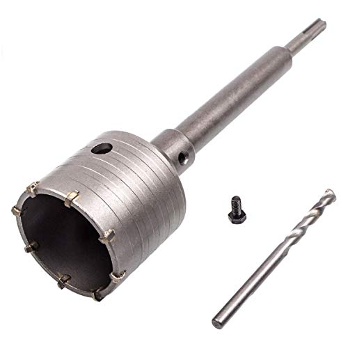 Product Cover CBTONE 65mm SDS Plus Shank Hole Saw Cutter Concrete Cement Stone Wall Drill Bit, Shank Drill Bit Cutter for Brick Concrete Cement Stone with 220mm Connecting Rod Drill