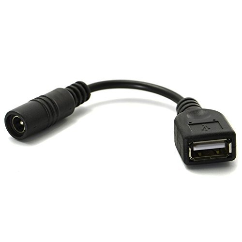 Product Cover Goliton DC Power Cord 5.5/2.1mm Female Port to USB Socket Head 5V Charging Adapter Cable 3A / 2A / 1A