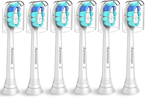 Product Cover Replacement Brush Heads Compatible with Philips Sonicare Plaque Control HX9023/HX9024(6pack), 2 Series, 3 Series, FlexCare, HealthyWhite, DiamondClean Electric Toothbrush by Aoremon
