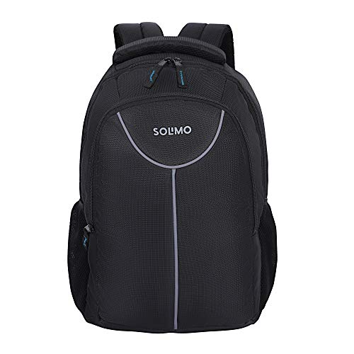 Product Cover Amazon Brand - Solimo Laptop Backpack for 15.6-inch Laptops (27 litres, Black)