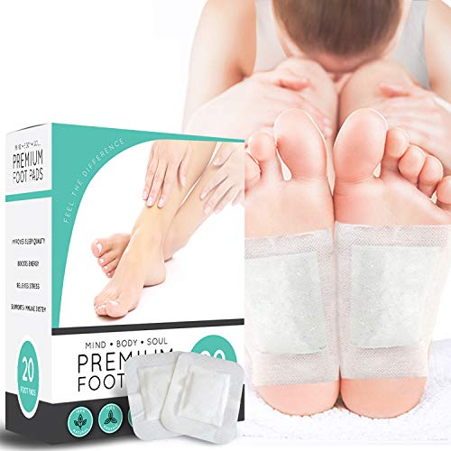 Product Cover Premium Cleansing Detox Foot Pads, Organic Non GMO Adhesive Pads, Relieve Stress, Sleep Better, Pain Relief (20 Count)