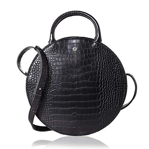 Product Cover Canteen Purse Circle Crossbody Bag for Women Big Round Handbag Satchel by The Lovely Tote Co.