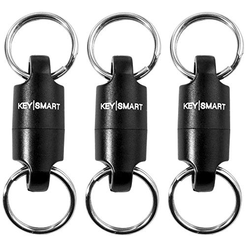 Product Cover KeySmart MagConnect - Quick, Secure Key Attachment to Bag, Purse & Belt - Easy Access to Keys (3 Pack, Black)