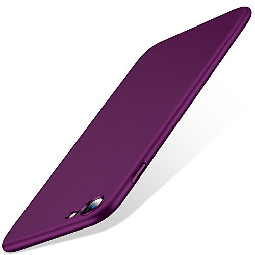Product Cover TORRAS Slim Fit iPhone 8 Case/iPhone 7 Case, Hard Plastic Full Protective Anti-Scratch Resistant Cover Case Compatible with iPhone 7 (2016)/iPhone 8 (2017), Violet Red