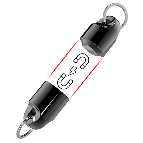 Product Cover KeySmart MagConnect - Magnetic Keychain For Quick, Secure Key Attachment to Bag, Purse, and Belt - Easy Access to Keys (1 Pack, Black)