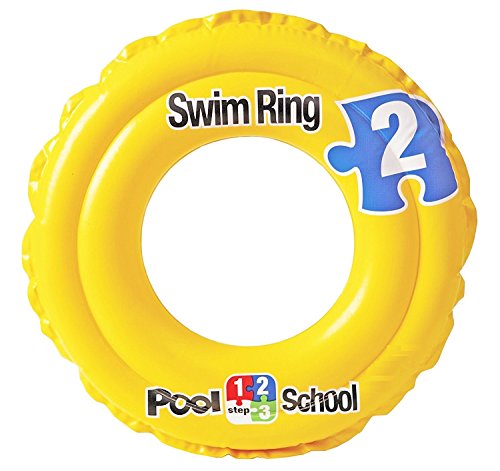 Product Cover Pool School Step 2 Inflatable Baby Float Swimming Ring Swimming Pool Toys for 3 to 6 Years Kids Children (51cm or 20 Inch)