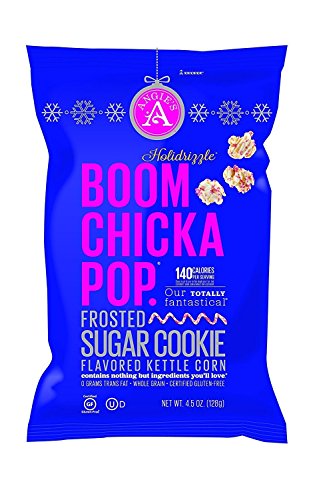 Product Cover Angies Boomchickapop Holiday Limited Chocolaty Drizzled Kettle Popcorn 4.5oz (Frosted Sugar Cookie)