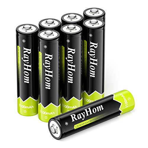 Product Cover RayHom AAA Rechargeable Batteries 1100mAh Ni-MH Battery (8 Pack)