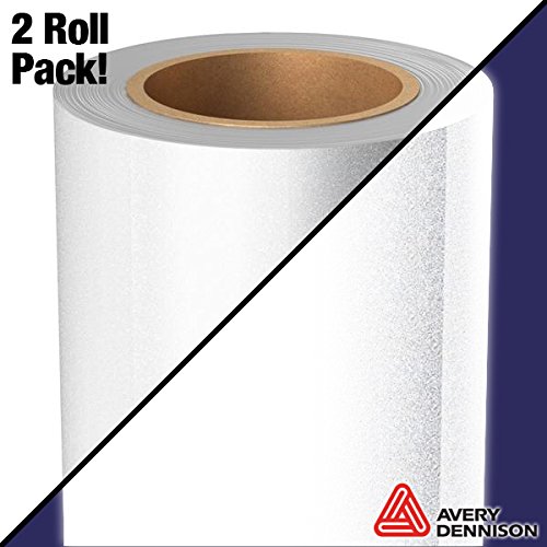 Product Cover Avery White Silver Reflective Industrial Grade Craft Vinyl Roll (2 Roll Pack)