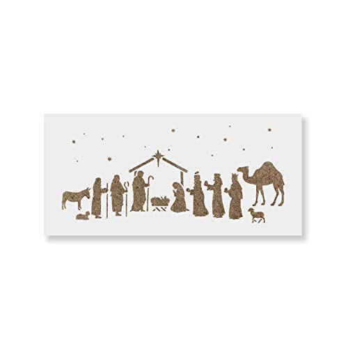 Product Cover Nativity Stencil - DIY Stencils That Work Great for Wood Signs and DIY Craft Projects