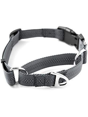 Product Cover Mighty Paw Martingale Nylon Training Collar. Our Trainer Approved Limited Slip Collar. Modified Cinch Collar for Controlled Force for Optimal Training. Reflective Stitching to Keep Your Dog Safe!