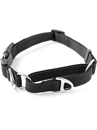 Product Cover Mighty Paw Martingale Nylon Training Collar. Our Trainer Approved Limited Slip Collar. Modified Cinch Collar for Controlled Force for Optimal Training. Reflective Stitching to Keep Your Dog Safe!