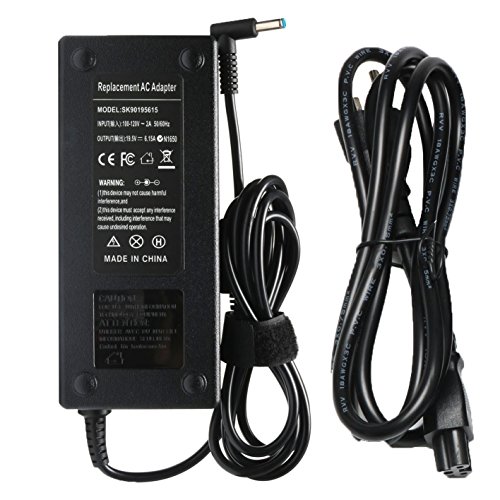 Product Cover BatteryMon 120W 19.5V 6.15A Laptop Charger AC Adapter for HP Envy 15 15t 17 M6 M7 15t-j000 15-j008tx 15-j051nr 17t-j100 17-1006tx 17-1007tx M7-j078ca TouchSmart Sleekbook with Power Supply Cord