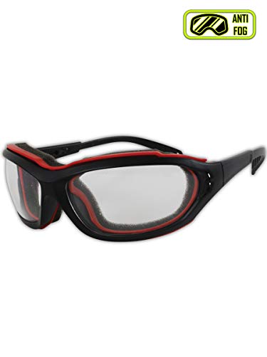 Product Cover Magid Safety Y85BRAFC Protective Glasses | Sporty Scratch Resistant Safety Glasses with a Removable Flame Resistant Foam Liner & a Dual Venting System - Clear Lens, Removable Strap (1 Pair)