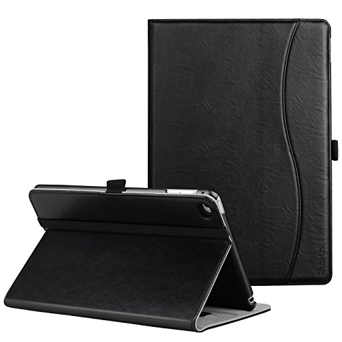 Product Cover Ztotop for iPad Mini 4 Case, Leather Folio Stand Protective Case Smart Cover with Multi-Angle Viewing, Paperwork Card Pocket, Functional Elastic Strap for iPad Mini 4 - Black