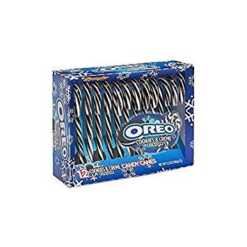 Product Cover Spangler Oreo Flavored 12 Candy Canes - Cookies and Cream (Single Pack)
