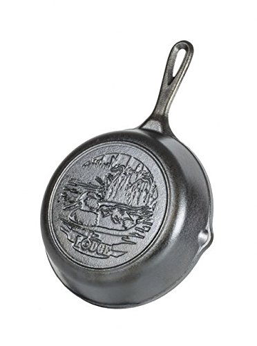 Product Cover Lodge Wildlife Series - 8 Inch Seasoned Cast Iron Skillet with Duck Scene