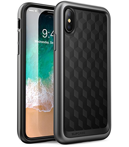 Product Cover SUPCASE [Unicorn Beetle Style] Case Designed for iPhone X, iPhone XS, Premium Hybrid Protective Clear Case for Apple iPhone X 2017/ iPhone XS 2018 Release (MetallicGray)