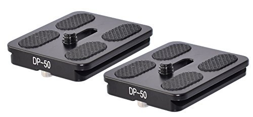 Product Cover 2 Pack DP-50 50mm QR Lens / Camera Body Plate Arca & RRS Compatible w D-Ring Desmond