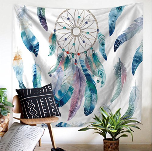 Product Cover Ameyahud DreamCatcher Tapestry Wall Hanging Dream Catcher Wall Tapestry Hippie Tapestry Colorful Tapestry Psychedelic Bohemian Feather Wall Tapestry for Bedroom Decor