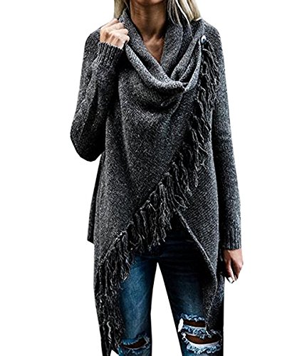 Product Cover Fantastic Zone Women's Long Sleeve Speckled Fringe Open Front Cardigan Sweaters for Women