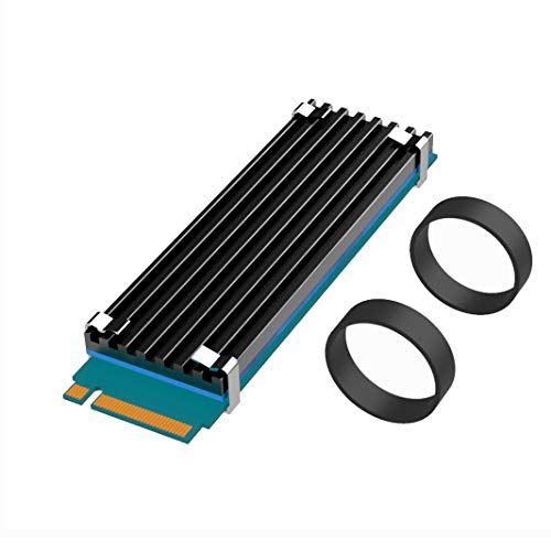 Product Cover GLOTRENDS Universal M.2 Heatsink NVME Heatsink SSD Heatsink for 2280 M.2 SSD with Silicone Thermal Pad