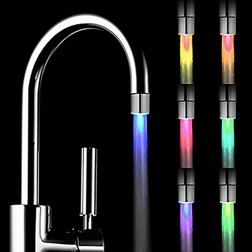 Product Cover Tomtopp Fashion LED Water Stream Glow Faucet Lighting Tap Home Tool (Multicolour)