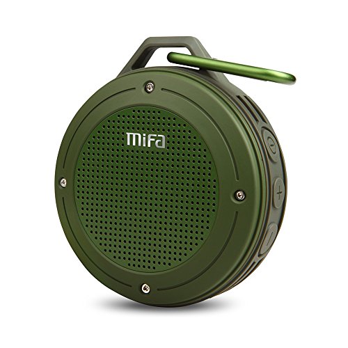 Product Cover Bluetooth Speakers, MIFA F10 Portable Wireless Soundbox with DSP Sound, 10-Hour Playtime, IP56 Dustproof & Waterproof, Built-in Mic, Micro-SD Card Slot, Army Green