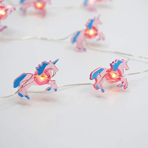 Product Cover LED Wire Lights, LED String Lights, Battery Operated String Lights with 36 Unicorn Shaped Warm LEDs for Party, Bedroom, Kitchen, Patio, Deck and more, 12 Feet Long