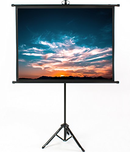 Product Cover VIVO 50 inch Mini Portable Indoor Outdoor Projector Screen, 50 inch Diagonal Projection | HD 4:3 Projection Pull Up Foldable Stand Tripod (PS-T-050B)