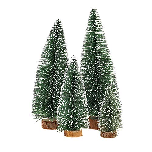 Product Cover KKSHINE Desktop Miniature Pine Tree tabletop christmas tree small pine tree decor christmas tree toppers