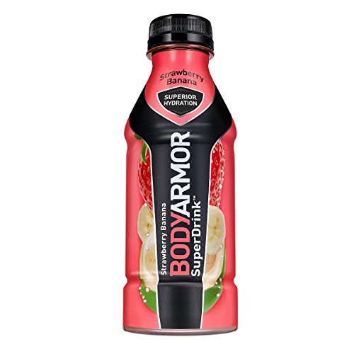 Product Cover BodyArmor SuperDrink, Electrolyte Sport Drink, Strawberry Banana 16 Oz (Pack of 24)