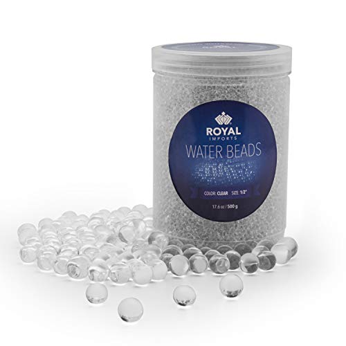 Product Cover Water Beads, Clear Jelly Balls That Grow in Water, Gel Pearls for Vase Filler, Centerpieces, Weddings, Parties, Decorations (Makes 16 Gallons) by Royal Imports