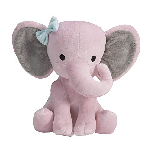 Product Cover Bedtime Originals Twinkle Toes Pink Elephant Plush, Hazel