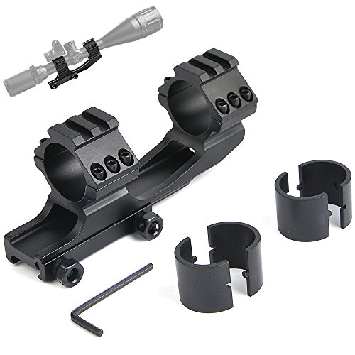 Product Cover BESTSIGHT Rifle Scope Mount Rings 1 inch/ 30mm Cantilever for 20mm Picatinny Rail Dual Ring Adjustable Shooting.