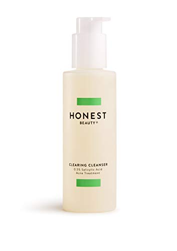 Product Cover Honest Beauty Clearing Cleanser with Alpha Hydroxy Acids & 0.5% Wintergreen-Derived Salicylic Acid Acne Treatment | Synthetic Fragrance Free, Cruelty Free | 4.73 fl. oz.